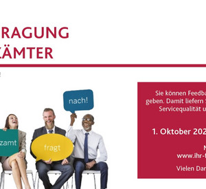 Online-Bürgerbefragung der Finanzämter ab 1. Oktober 2025 gestartet.